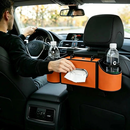 Multifunctional Car Seat Organizer – Phone, Tissue &amp; Cup Holder