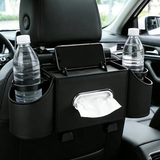 Multifunctional Car Seat Organizer – Phone, Tissue &amp; Cup Holder